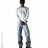 Asymmetrical Cut Jeans